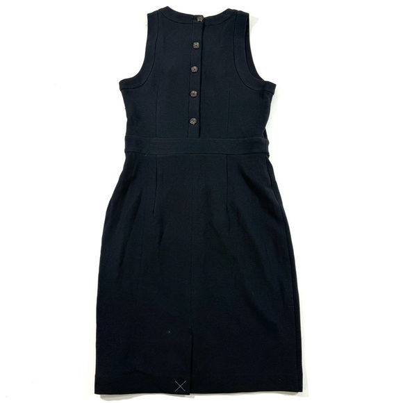 NWOT Ann Taylor Button Back Halter Sheath Dress Black - Picture 4 of 10